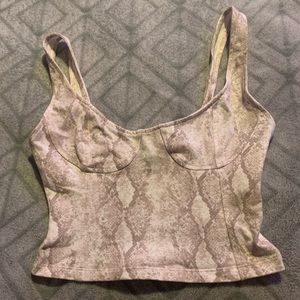 Snake print top